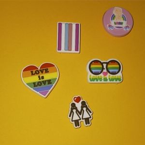 Rainbow Pride Crocs Charms